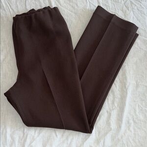 ANN MASHBURN Chocolate Straight Leg Pants